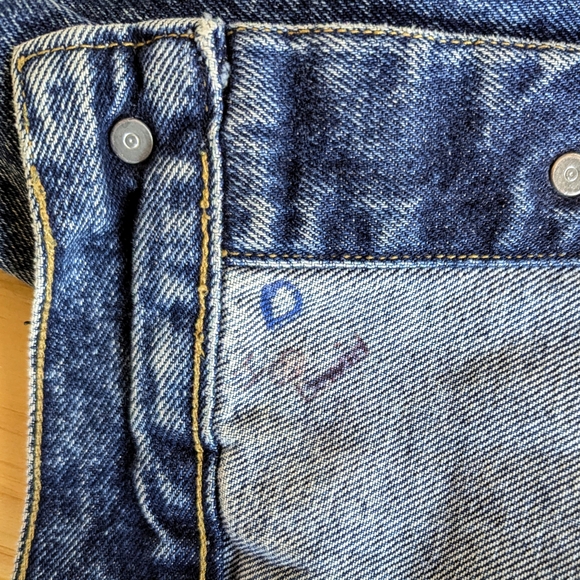 Vintage GUESS Denim Trucker Jean Jacket Georges Marciano Stonewash Blue Large - Picture 13 of 14